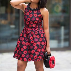 Kate spade poppy Jacquard dress